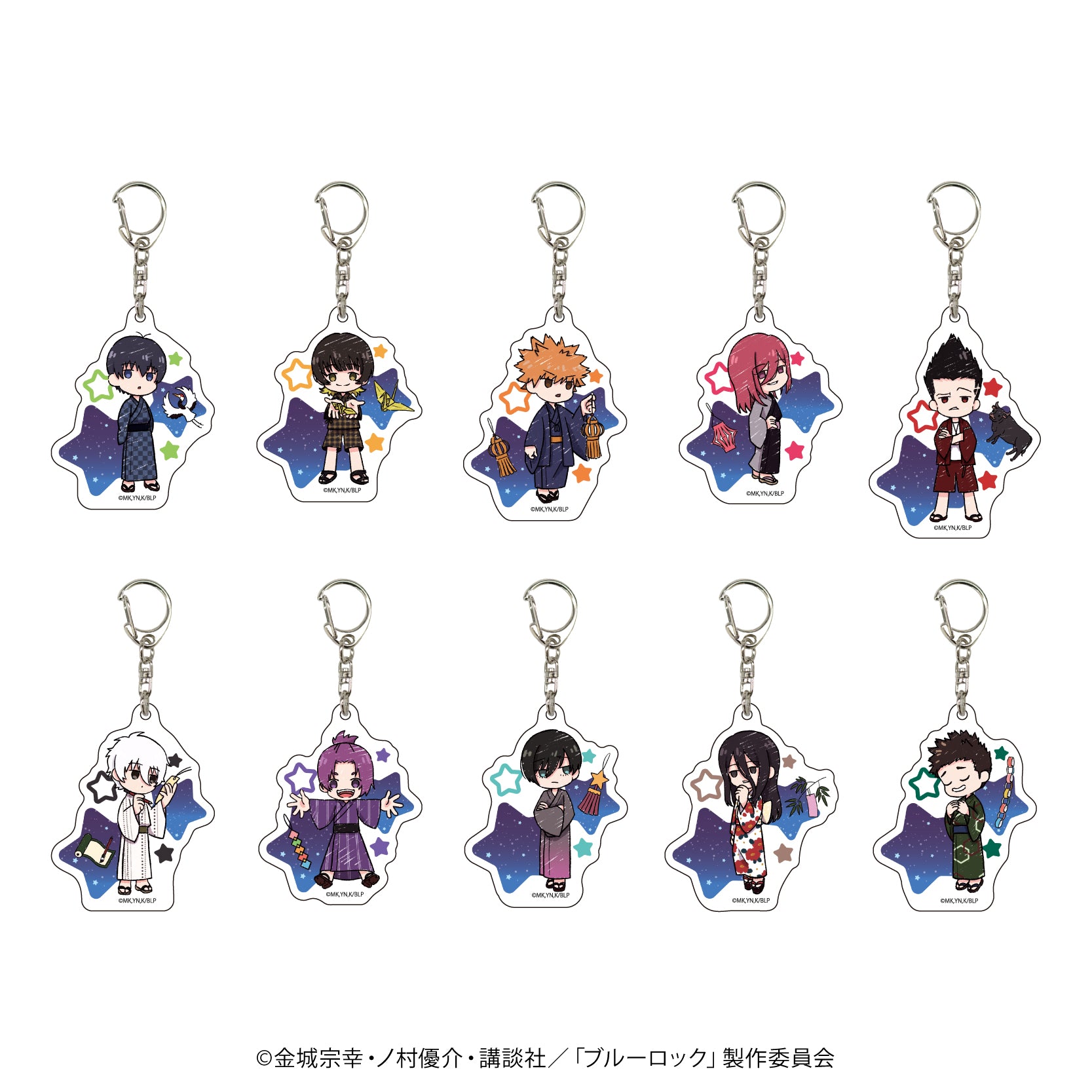 ブルーロック_アクリルキーホルダー08/七夕ver. ボックス(全10種)(グラフアートイラスト)
