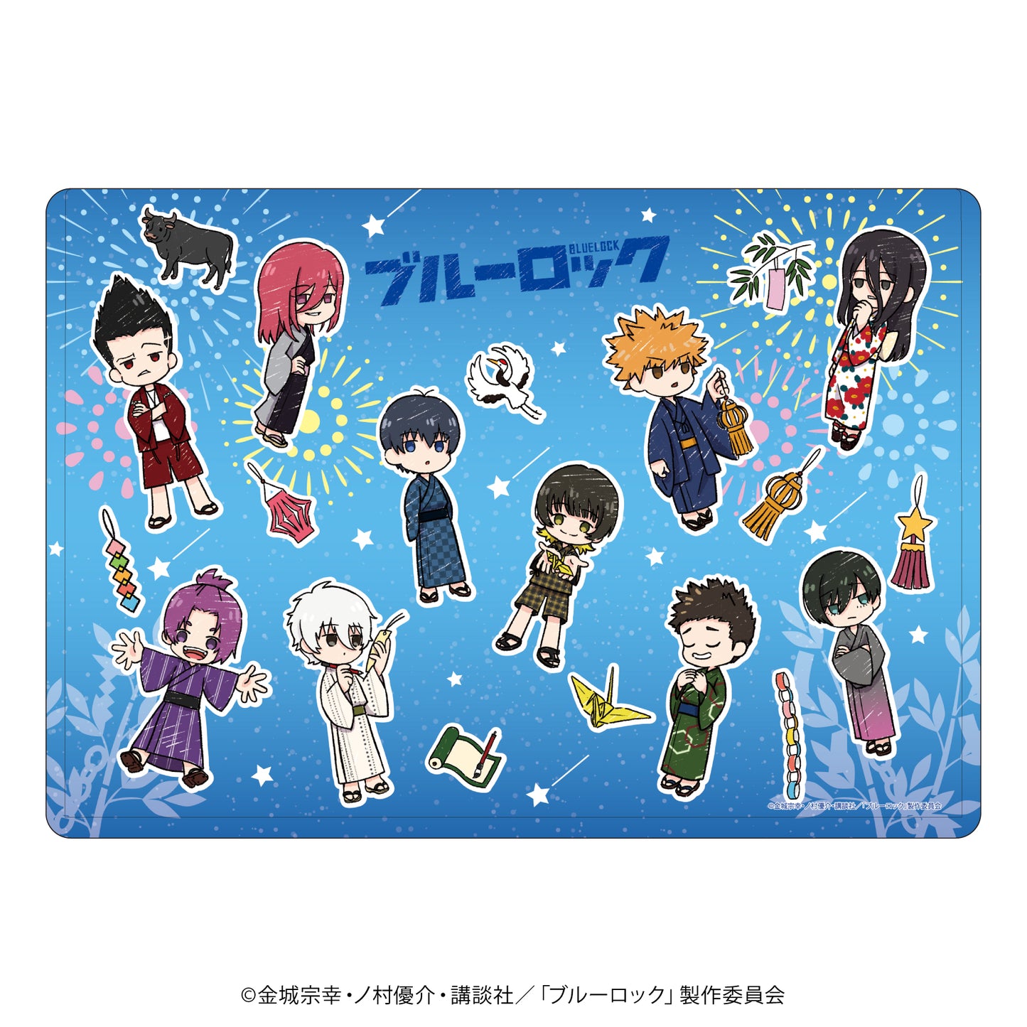 ブルーロック_キャラクリアケース05/七夕ver. ちりばめデザイン(グラフアートイラスト)
