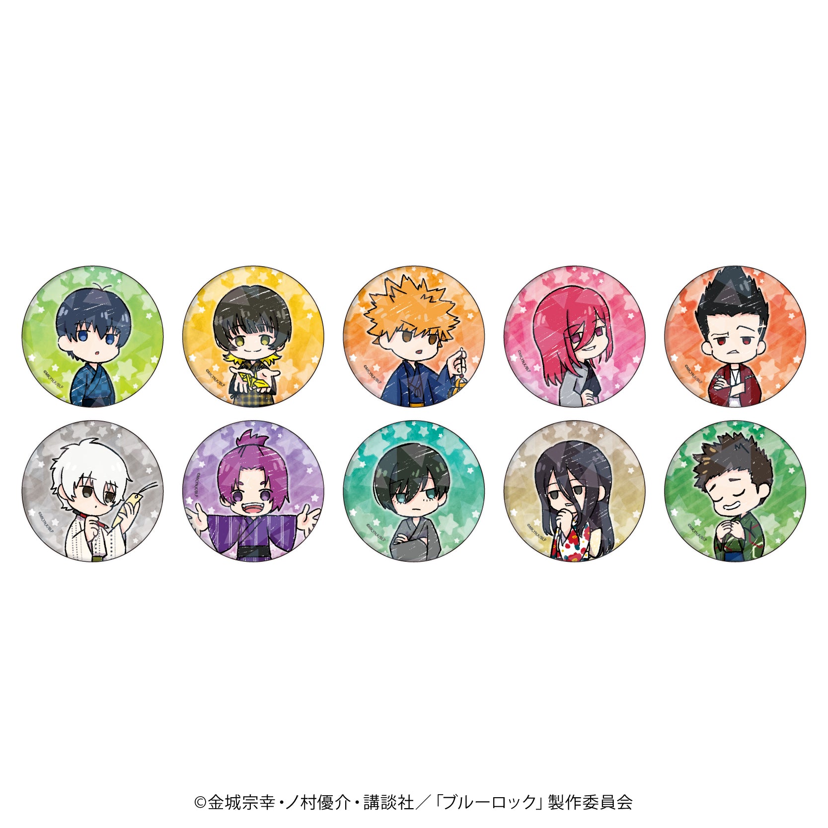 ブルーロック_ホログラム缶バッジ(65mm)03/七夕ver. ボックス(全10種)(グラフアートイラスト)