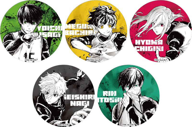 ブルーロック_ちょいデカ缶バッジ 水墨画 (千切豹馬)