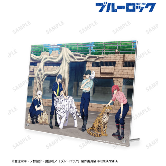 ブルーロック_ 東武動物公園コラボ 描き下ろしイラスト 集合 飼育係ver. A4アクリルパネル
