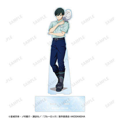 ブルーロック_ 東武動物公園コラボ 描き下ろしイラスト 糸師 凛 飼育係ver. 特大アクリルスタンド