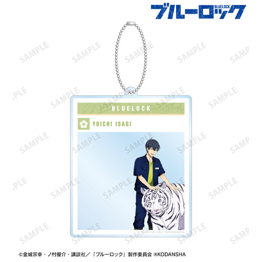 ブルーロック_ 東武動物公園コラボ 描き下ろしイラスト 潔 世一 飼育係ver. SNS風BIGアクリルキーホルダー