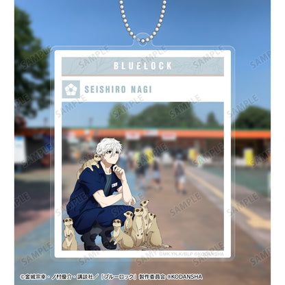 ブルーロック_ 東武動物公園コラボ 描き下ろしイラスト 凪 誠士郎 飼育係ver. SNS風BIGアクリルキーホルダー