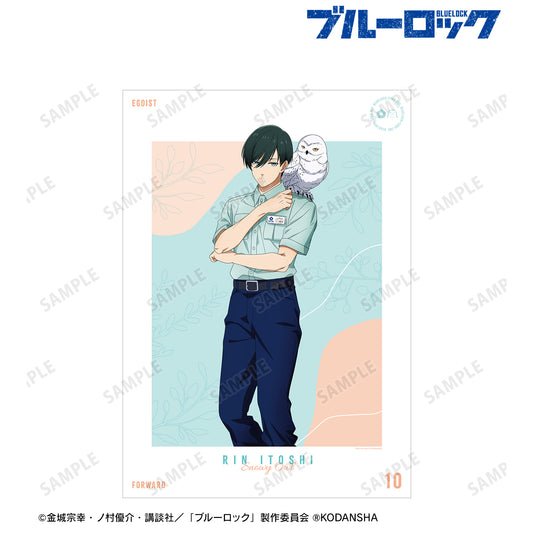 ブルーロック_ 東武動物公園コラボ 描き下ろしイラスト 糸師 凛 飼育係ver. A3マット加工ポスター