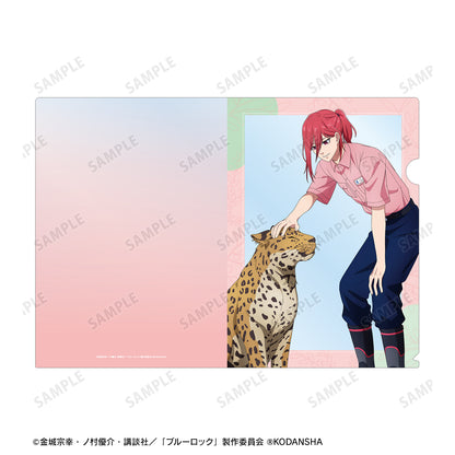 ブルーロック_ 東武動物公園コラボ 描き下ろしイラスト 千切 豹馬 飼育係ver. クリアファイル