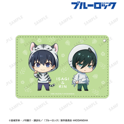 ブルーロック_ 東武動物公園コラボ 潔 世一＆糸師 凛 ちびキャラ 1ポケットパスケース