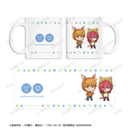 ブルーロック_ 東武動物公園コラボ 國神 錬介＆千切 豹馬 ちびキャラ マグカップ