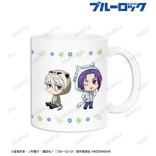 ブルーロック_ 東武動物公園コラボ 凪 誠士郎＆御影 玲王 ちびキャラ マグカップ