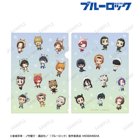 ブルーロック_ 東武動物公園コラボ 集合 ちびキャラ クリアファイル