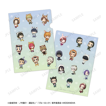 ブルーロック_ 東武動物公園コラボ 集合 ちびキャラ クリアファイル