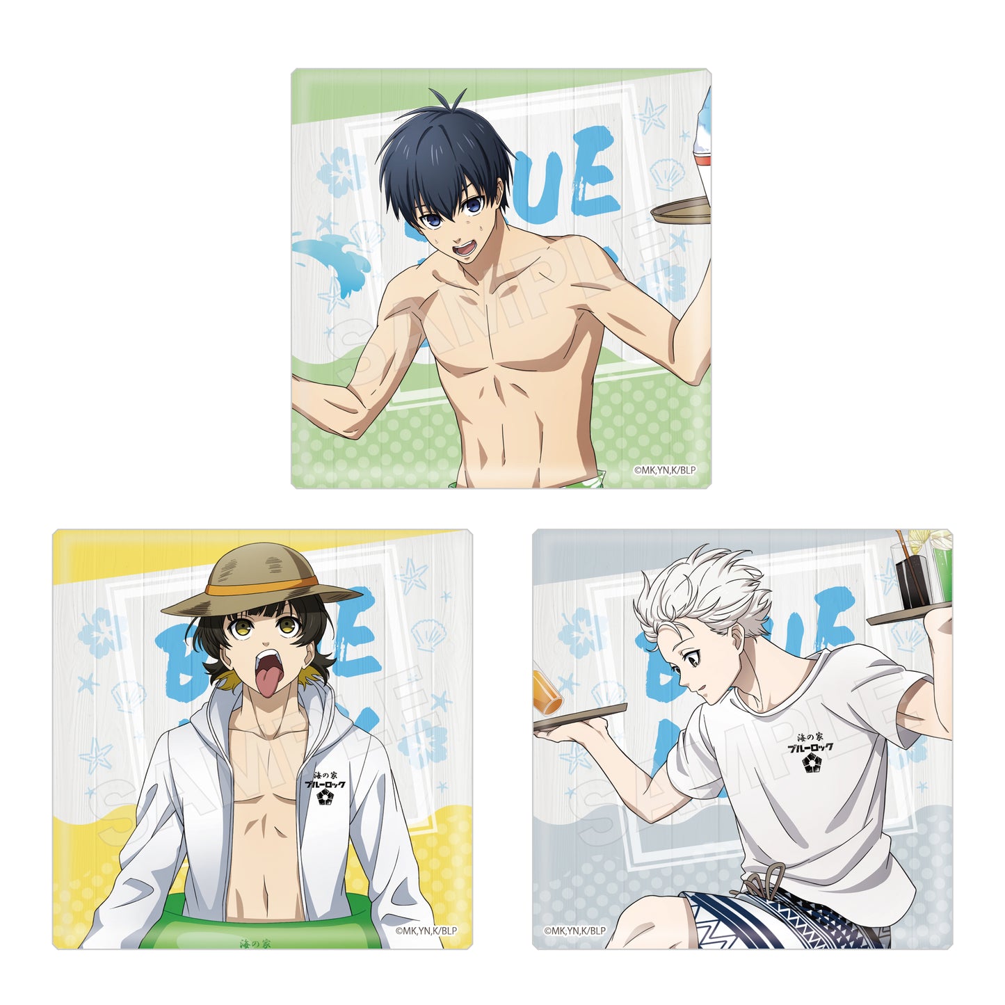 ブルーロック_海の家 ビッグスクエア缶バッジ /01 第1弾 1BOX