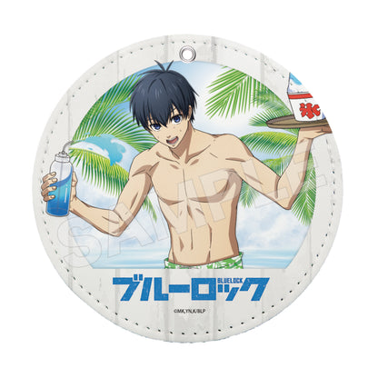 ブルーロック_海の家 レザーコースターキーホルダー /01 潔 世一