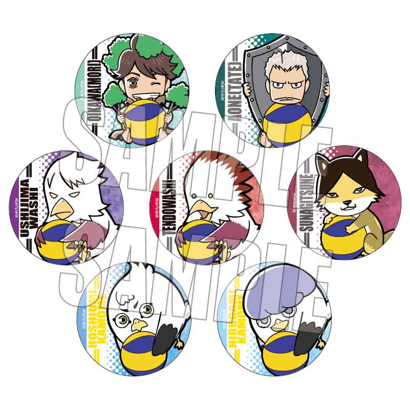 ハイキュー!!_トレーディング缶バッジ/ぎゅぎゅっと 1BOX