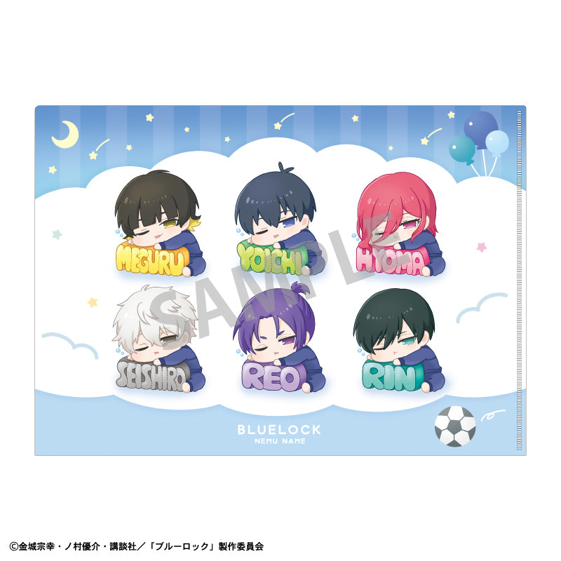 ブルーロック_A4シングルクリアファイル_雲_ねむネーム