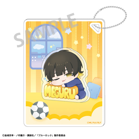 ブルーロック_プチパーツ付きアクリルキーホルダー_蜂楽廻_ねむネーム