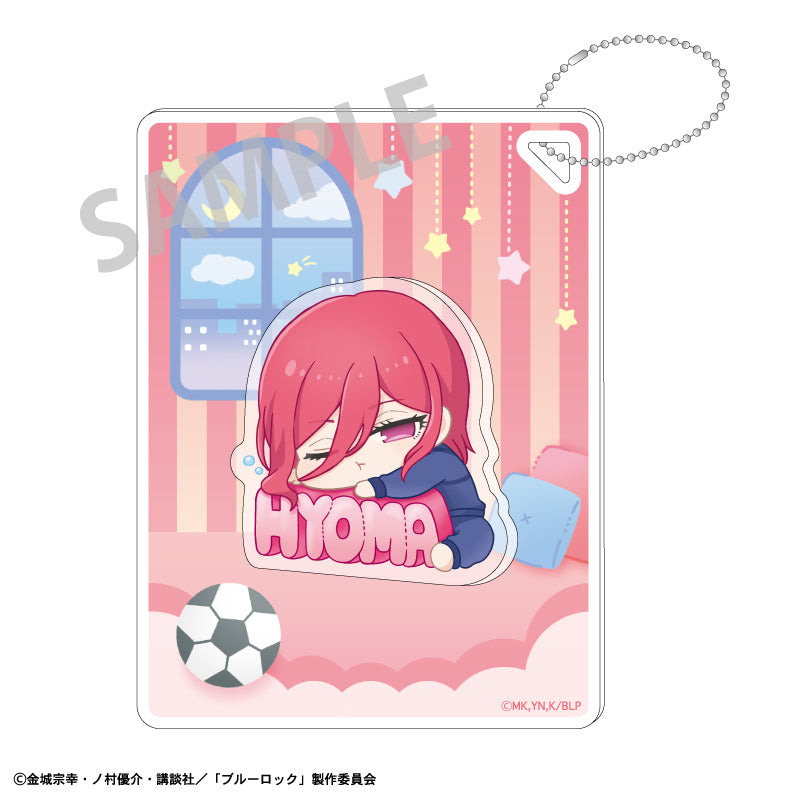 ブルーロック_プチパーツ付きアクリルキーホルダー_千切豹馬_ねむネーム