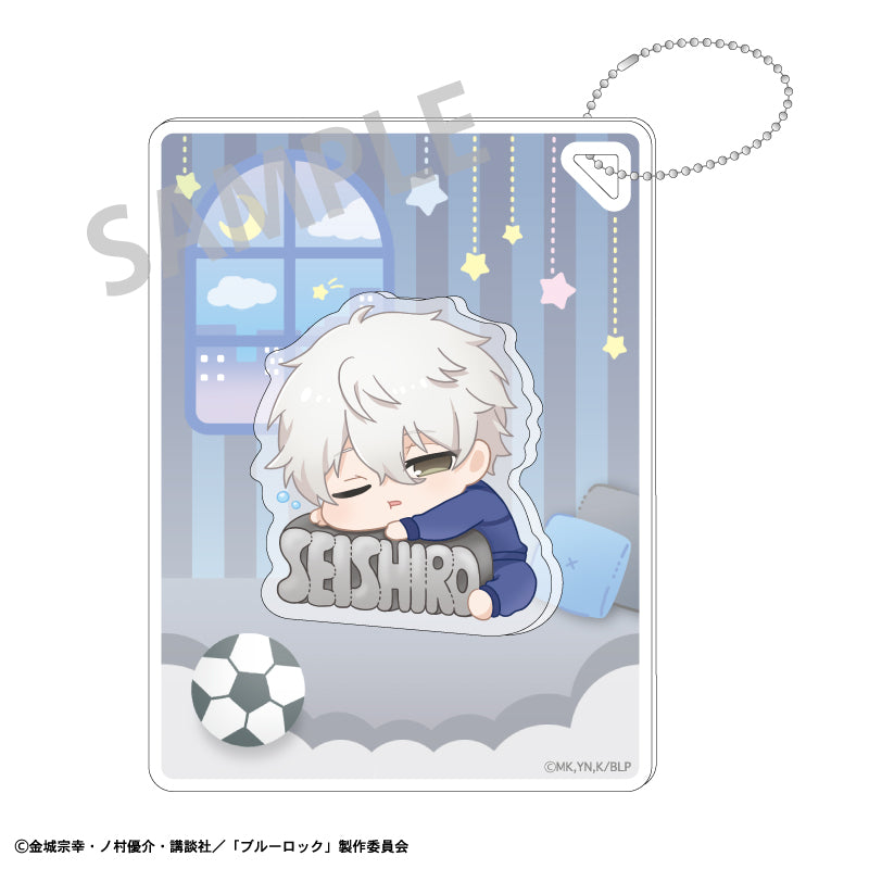 ブルーロック_プチパーツ付きアクリルキーホルダー_凪誠士郎_ねむネーム
