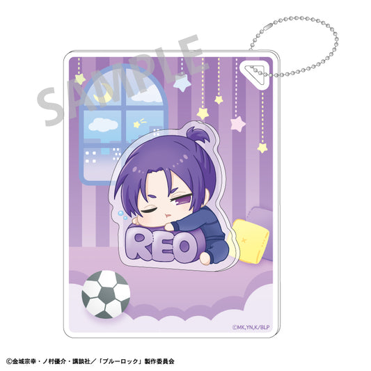 ブルーロック_プチパーツ付きアクリルキーホルダー_御影玲王_ねむネーム