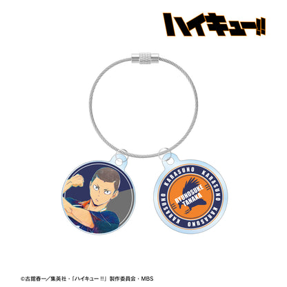 ハイキュー!!_田中龍之介 Ani-Art 第4弾 2連ワイヤーアクリルキーホルダー