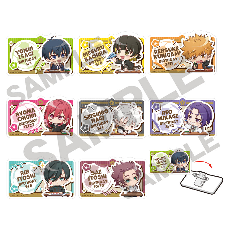 ブルーロック_トレーディングネームバッジ風アクリルクリップ ぷちクラ 【コンプリートBOX】