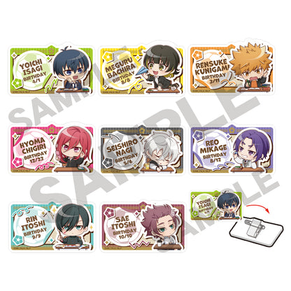 ブルーロック_トレーディングネームバッジ風アクリルクリップ ぷちクラ 【コンプリートBOX】