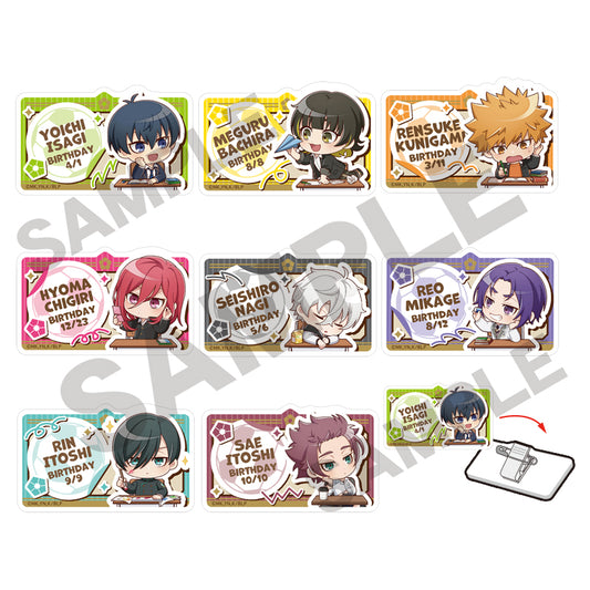 ブルーロック_トレーディングネームバッジ風アクリルクリップ ぷちクラ 【コンプリートBOX】