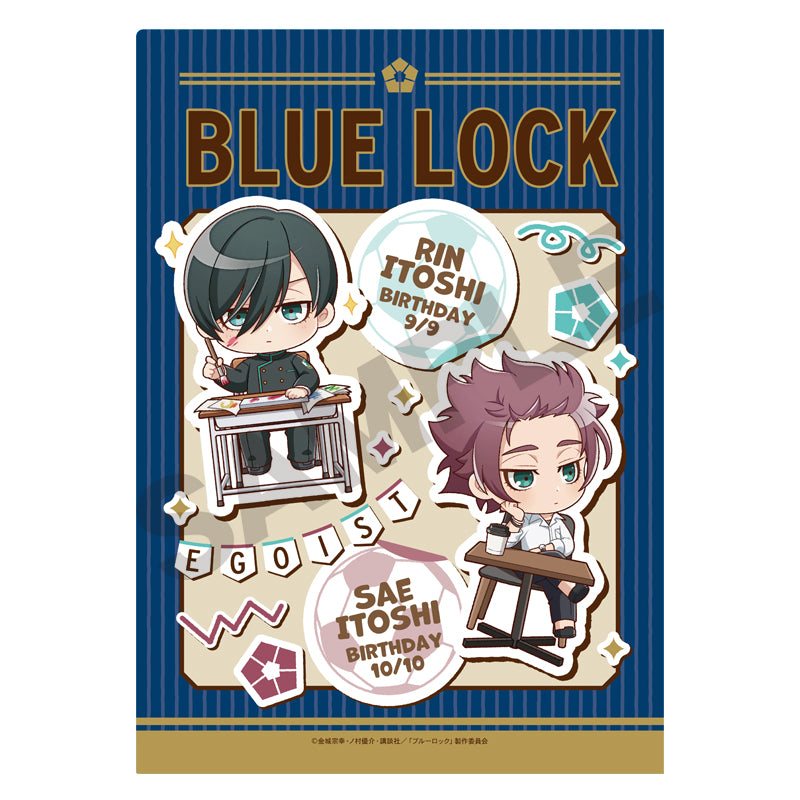 ブルーロック_シングルクリアファイル ブルー ぷちクラ