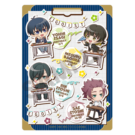 ブルーロック_下敷き ブルー ぷちクラ