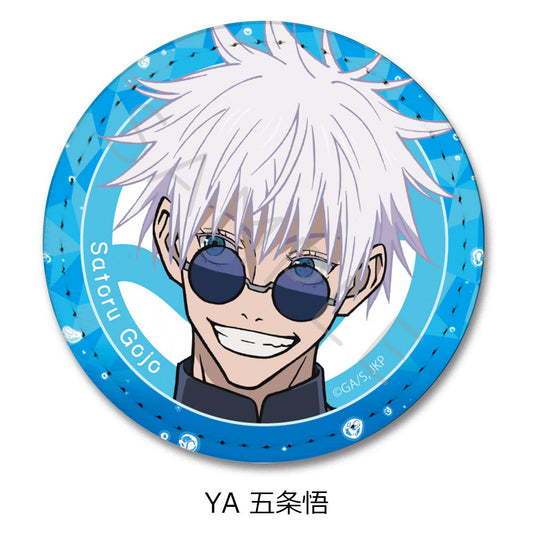 呪術廻戦 -懐玉・玉折-_レザーバッジ(丸形) YA 五条悟