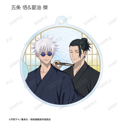 呪術廻戦_ 花やしきコラボ 描き下ろしイラスト 懐玉・玉折 浴衣ver. トレーディングアクリルキーホルダー(単位/BOX)