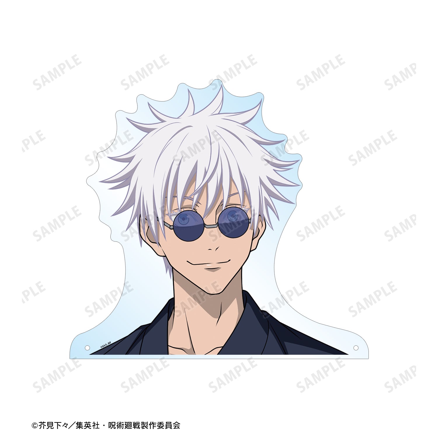 呪術廻戦_ 花やしきコラボ 描き下ろしイラスト 懐玉・玉折 五条 悟 浴衣ver. 特大ダイカットアクリルパネル