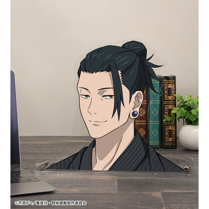 呪術廻戦_ 花やしきコラボ 描き下ろしイラスト 懐玉・玉折 夏油 傑 浴衣ver. 特大ダイカットアクリルパネル