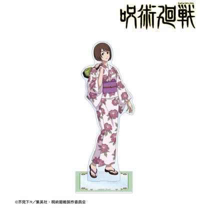 呪術廻戦_ 花やしきコラボ 描き下ろしイラスト 懐玉・玉折 家入硝子 浴衣ver. 特大アクリルスタンド