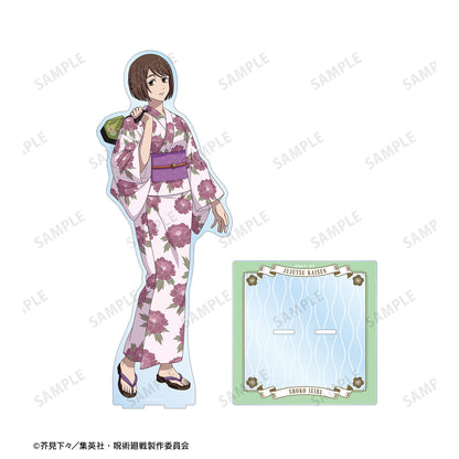 呪術廻戦_ 花やしきコラボ 描き下ろしイラスト 懐玉・玉折 家入硝子 浴衣ver. 特大アクリルスタンド