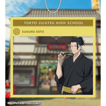 呪術廻戦_ 花やしきコラボ 描き下ろしイラスト 懐玉・玉折 夏油 傑 浴衣ver. フォトフレーム風BIGアクリルキーホルダー