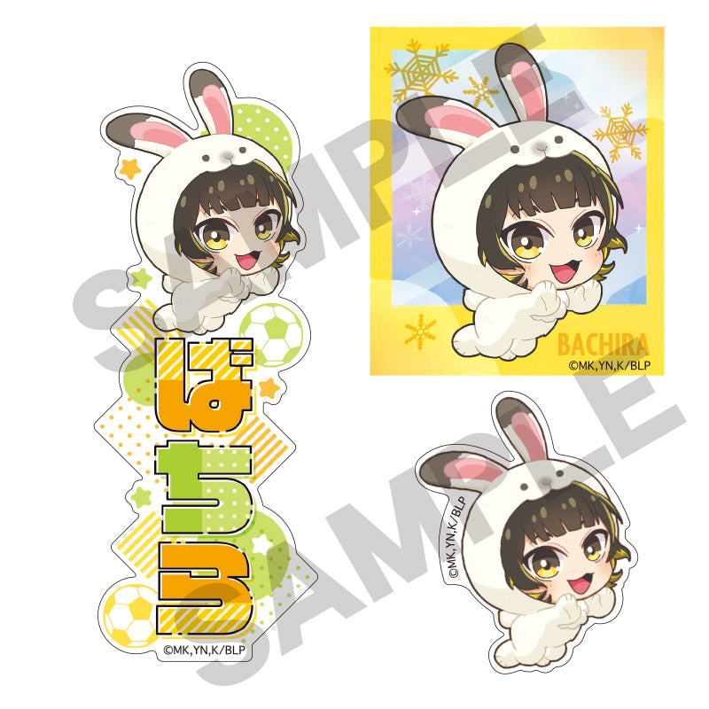 ブルーロック_ステッカーセット 蜂楽廻 きぐるみんず ひんやり