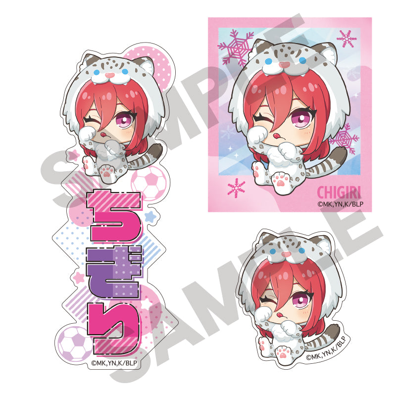 ブルーロック_ステッカーセット 千切豹馬 きぐるみんず ひんやり