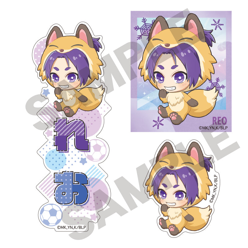ブルーロック_ステッカーセット 御影玲王 きぐるみんず ひんやり
