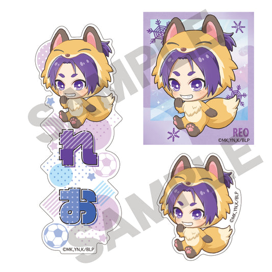 ブルーロック_ステッカーセット 御影玲王 きぐるみんず ひんやり