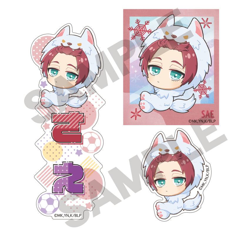 ブルーロック_ステッカーセット 糸師冴 きぐるみんず ひんやり