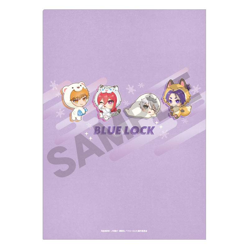 ブルーロック_シングルクリアファイル パープル きぐるみんず ひんやり