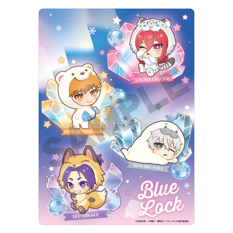 ブルーロック_下敷き アイスピンク きぐるみんず ひんやり