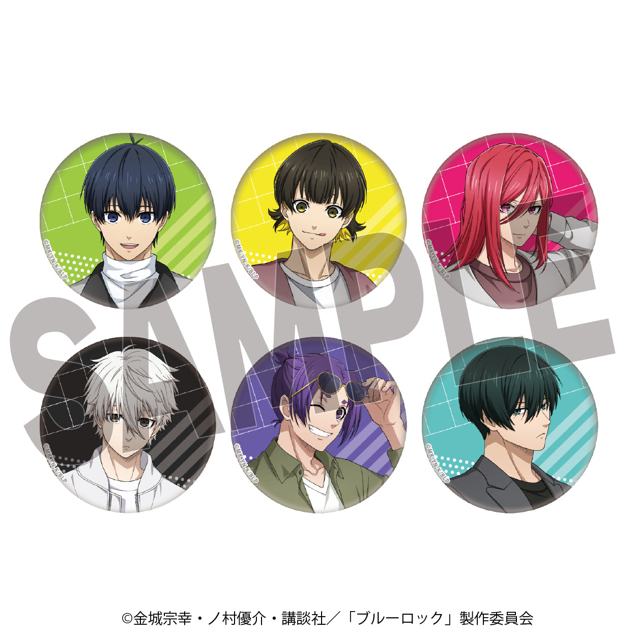 ブルーロック_トレーディング描き下ろしホログラム缶バッジ【ラウンドワン】 1BOX