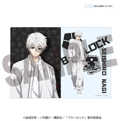 ブルーロック_描き下ろしクリアファイル 凪 誠士郎【ラウンドワン】