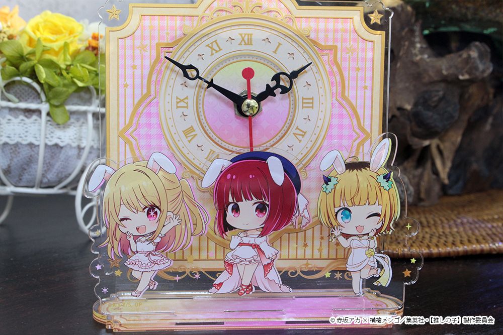 【推しの子】_ぷちちょこアクリル置時計【ルビー&かな&MEMちょ】白ドレス