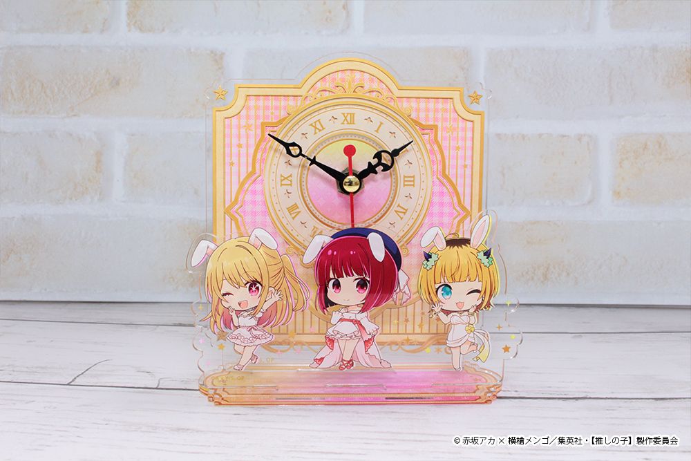 【推しの子】_ぷちちょこアクリル置時計【ルビー&かな&MEMちょ】白ドレス
