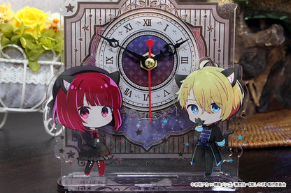 【推しの子】_ぷちちょこアクリル置時計【アクア&かな】黒ドレス