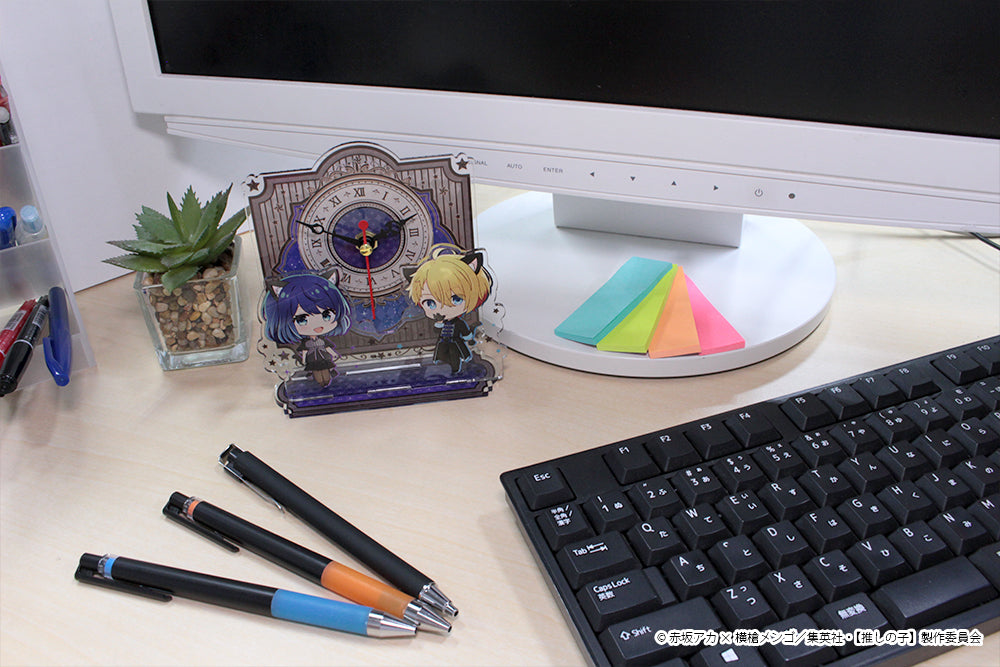 【推しの子】_ぷちちょこアクリル置時計【アクア&黒川あかね】黒ドレス