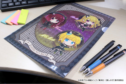 【推しの子】_ぷちちょこクリアファイル【ルビー&有馬かな&MEMちょ】黒ドレス